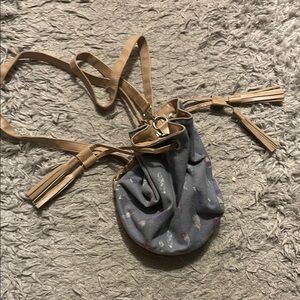 Stylish Gray and Tan Women's Bag